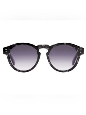KOMONO Clement Black Marble Sunglasses NEW Round